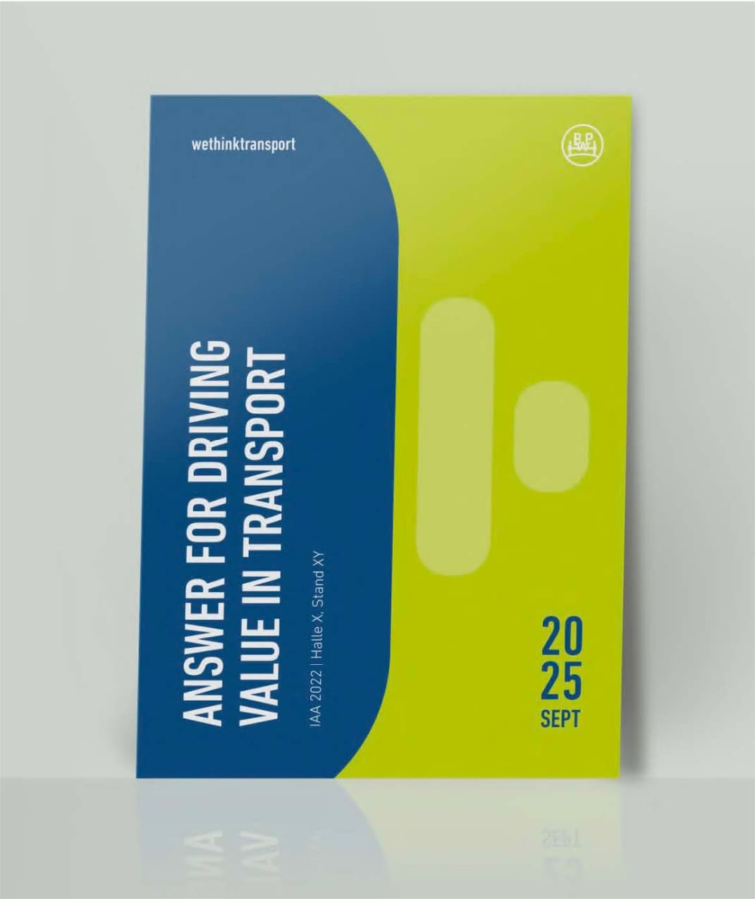 Messeeinladung für den Kunden BPW, designt von reaze.