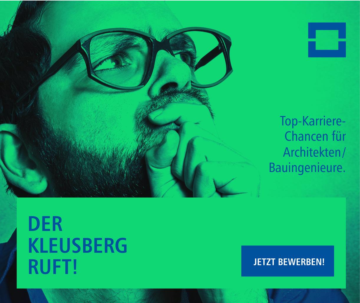 Grünes Motiv der Employer-Branding-Kampagne für Kleusberg, die reaze entwickelt hat.